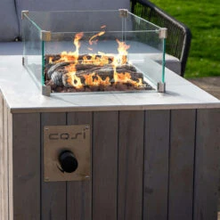 Cosicube 70 Grey Wash With Glass -Outdoor Grill Shop 18 501 GY With Glass Lifestyle 2 83143.1643730515