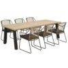 4 Seasons Outdoor - Scandic 6 Seater Rope Dining Set With 240cm X 100cm Rectangular Table -Outdoor Grill Shop 213259 90410 90412 800x800 89858.1628333715