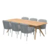 4 Seasons Outdoor - Bernini 6 Seater Dining Set With 2.4m X 1m Rectangular Table -Outdoor Grill Shop 213729 x6 91147 58412.1677236556