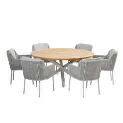 4 Seasons Outdoor - Bernini 6 Seater Dining Set With 1.6m Table