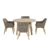 4 Seasons Outdoor - Avila Teak 4 Seater Dining Set With Derby Circular Teak Table 130cm -Outdoor Grill Shop 4 seasons outdoor avila teak 4 seater dining set with derby circular teak table 130cm9 12885.1628323638