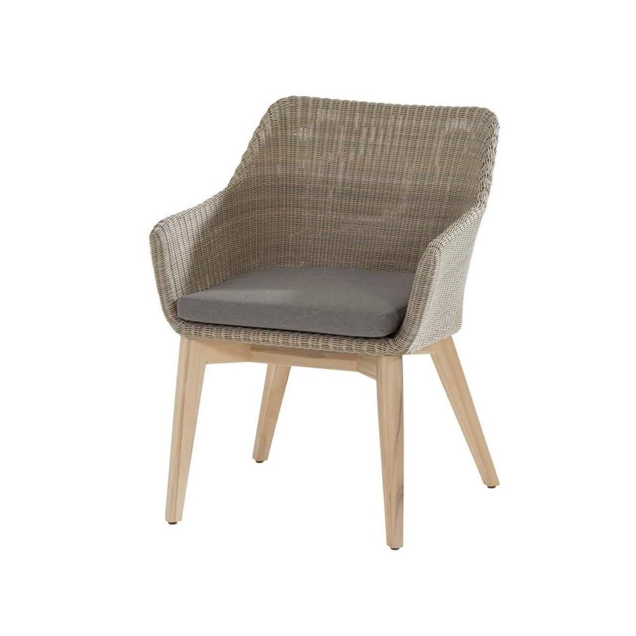 4 Seasons Outdoor - Avila 6 Seater Teak Dining Set With Circular Table 160cm 4 4 Seasons Outdoor - Avila 6 Seater Teak Dining Set With Circular Table 160cm - Image 2