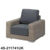 4 Seasons - Kingston Rattan Living Chair With 2 Cushions - Pure 2 4 Seasons - Kingston Rattan Living Chair With 2 Cushions - Pure -Outdoor Grill Shop 4s 211741uk 97246.1622807339
