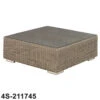 4 Seasons - Kingston Rattan Coffee Table With Glass 95cm X 95cm X 35cm - Pure -Outdoor Grill Shop 4s 211745 08689.1622820410