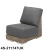 4 Seasons - Kingston Rattan Modular Sofa Centre With 2 Cushions - Pure -Outdoor Grill Shop 4s 211747uk 81443.1622820433