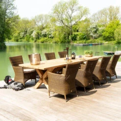 Alexander Rose - Teak Plank Table 3m X 1m -Outdoor Grill Shop 7802 221 63963.1641979299