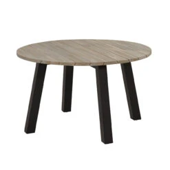 4 Seasons Outdoor - Derby Round Dining Table With Aluminium Legs 130cm