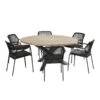 4 Seasons Outdoor - Barista 6 Seater Dining Set With 1.6m Round Table -Outdoor Grill Shop 91122 x6 90571 46934.1677151734