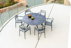 Alexander Rose - Rimini 6 Seat Dining Set With 1.3m Round Table