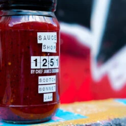 Sauce Shop 12:51 Scotch Bonnet Chilli Jam By James Cochran 310g Jar -Outdoor Grill Shop Sauce Shop 1251 James Cochran Scotch Bonnet Jam Lifstyle 3 04763.1639060031