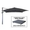 Alexander Rose - Square Cantilever Parasol 3m, Charcoal -Outdoor Grill Shop UH30S 22317.1639573953
