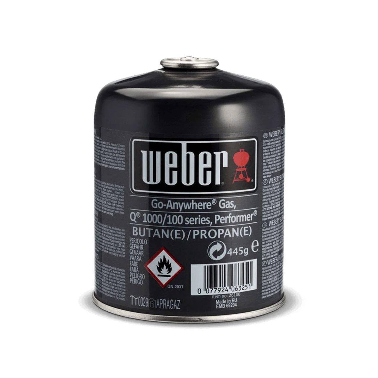 Weber® Disposable Gas Canister (445g) 3 Weber® Disposable Gas Canister (445g)