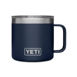YETI Rambler 14 Oz Mug - Navy -Outdoor Grill Shop YETI Rambler 14 Oz Mug Navy side 2 14773.1674570235