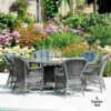 Alexander Rose 6 Seater Monte Carlo Rattan Dining Set, 150cm -Outdoor Grill Shop alexander rose 6 seater monte carlo rattan dining set 1.5m table glass with cushions 36520.1632738483