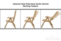 Alexander Rose Roble 6 Seater Set, 145cm Table -Outdoor Grill Shop alexander rose roble ascot garden recliner reclining 1 43153.1627987104