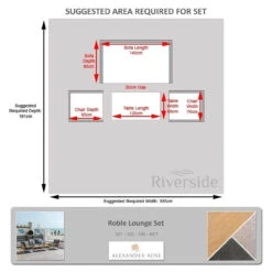 Alexander Rose Roble Lounge Set -Outdoor Grill Shop alexander rose roble lounge set measurements 82171.1627981736