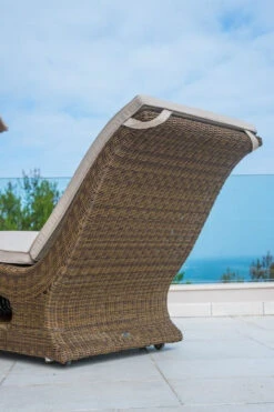 Alexander Rose San Marino Raised Sun Lounger With Oatmeal Cushion -Outdoor Grill Shop alexander rose san marino raised sun lounger lifestyle22 16847.1627995894