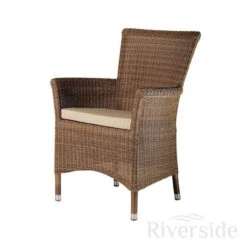 Alexander Rose San Marino 6 Seater Rattan Dining Set, 150cm -Outdoor Grill Shop alexander rose san marino square garden armchair with oatmeal cushion 1 14057.1627994759