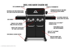 Broil King Baron Shadow 490 Gas Barbecue -Outdoor Grill Shop bk baron shadow 490 86312.1685880772
