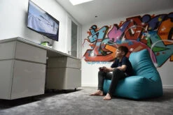 Monster B Bag Lime PU Indoor Bean Bag -Outdoor Grill Shop kids mini b bag pu indoor bean bag in use by child gaming 2 6 03357.1651050101