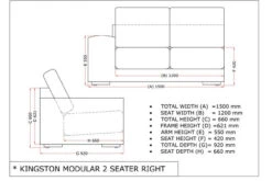 4 Seasons Outdoor - Kingston 5 Piece Modular Rattan Sofa Set With Coffee Table, Pure -Outdoor Grill Shop kingston modular 2 seater right 1 81113.1628330684