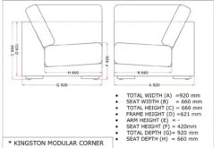 4 Seasons Outdoor - Kingston 5 Piece Modular Rattan Sofa Set With Coffee Table, Pure -Outdoor Grill Shop kingston modular corner 2 94850.1628330685