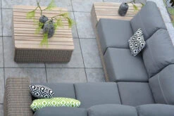 4 Seasons Outdoor - Kingston Coffee Table Teak Top - Pure -Outdoor Grill Shop kingston teak lifestyle 900x600 1 32233.1628331195