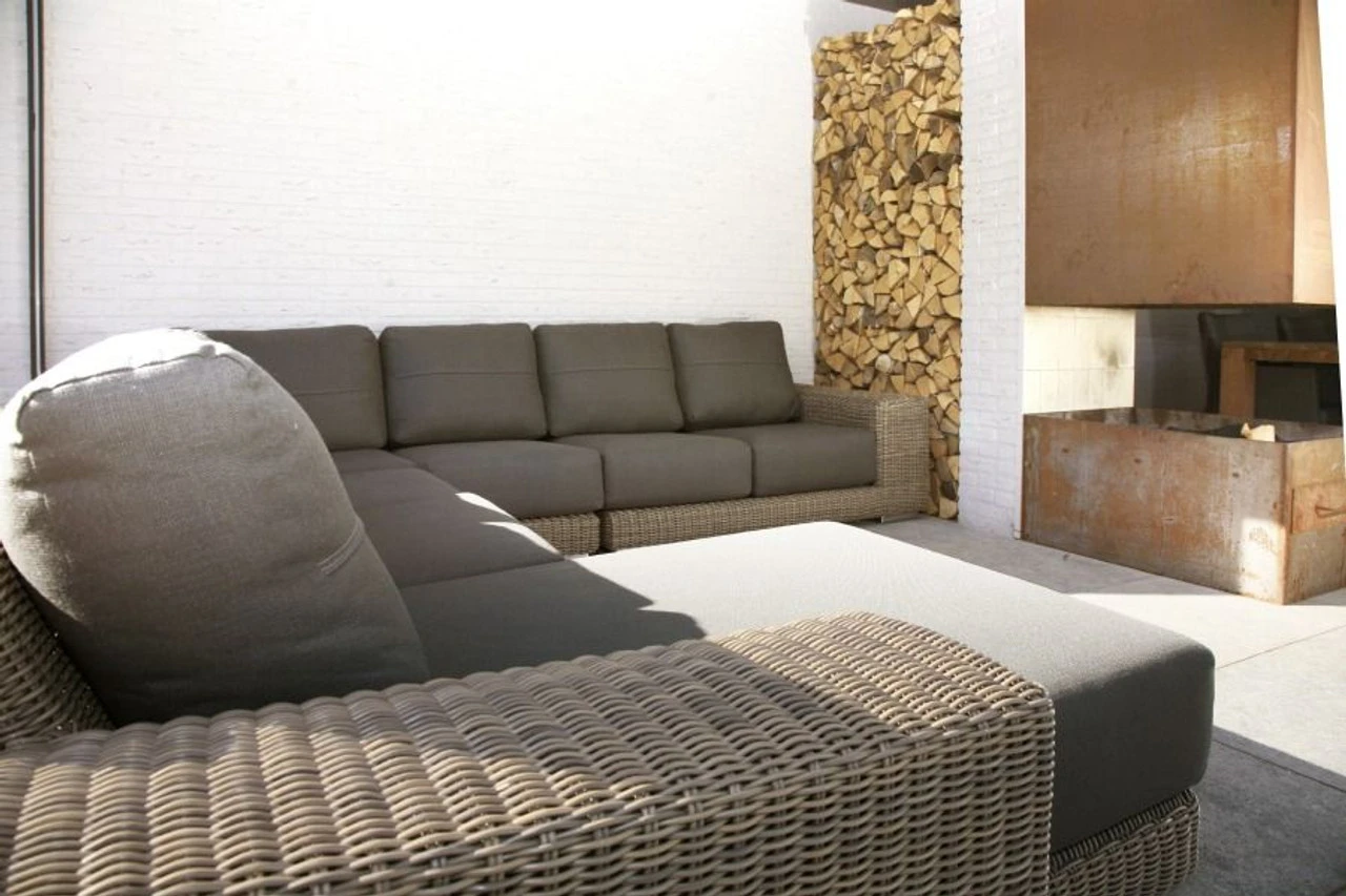 4 Seasons - Kingston Rattan Modular 2 Seater Left Side With 4 Cushions- Pure 5 4 Seasons - Kingston Rattan Modular 2 Seater Left Side With 4 Cushions- Pure - Image 3