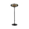 Black Quartz Adjustable Standing Heater -Outdoor Grill Shop la hacienda black standing quartz heater 1 59787.1649234510