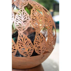 Leaves Globe Firepit -Outdoor Grill Shop leaves globe firepit 1 18790.1628063965