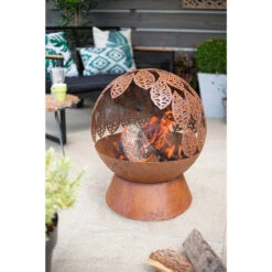 Leaves Globe Firepit -Outdoor Grill Shop leaves globe firepit 4 62054.1628063965