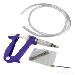 Riverside Meat Injector Gun With 5x 2.5in Needles