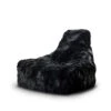 Mighty B Bag (Indoor) Black Fur Bean Bag -Outdoor Grill Shop mighty b bag indoor black fur bean bag 92462.1632738504