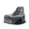 Mighty B Bag (Indoor) Grey Fur Bean Bag -Outdoor Grill Shop mighty b bag indoor grey fur bean bag 68794.1632738504