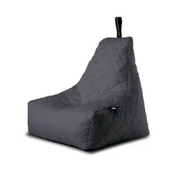 Mighty B Bag (Outdoor) Grey Quilted Bean Bag