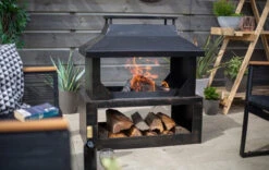 Stonehurst Fireplace With Log Store -Outdoor Grill Shop stonehurst fireplace 4 715x452 48925.1628064950