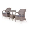 4 Seasons Outdoor - Sussex Bistro Set, Polyloom Pebble -Outdoor Grill Shop sussex bistro set pebble 27005.1622846100