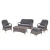 4 Seasons Outdoor - Sussex Lounge Set, Polyloom Pebble -Outdoor Grill Shop sussex lounge set pebble 08390.1622848268