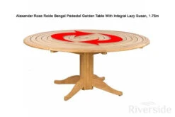 Alexander Rose Roble 8 Seater Set With Integral Lazy Susan 175cm Oatmeal -Outdoor Grill Shop the lazy susan rotates around the centre of the table to allow a parasol to still be used 1 80806.1627987307