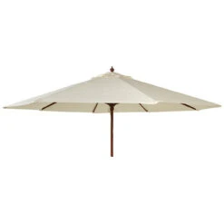 Alexander Rose Round Wooden Parasol 3.0m - With Free Cover