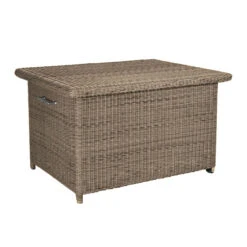 4 Seasons Outdoor - Wales Rattan Cushion Storage Box, Pure
